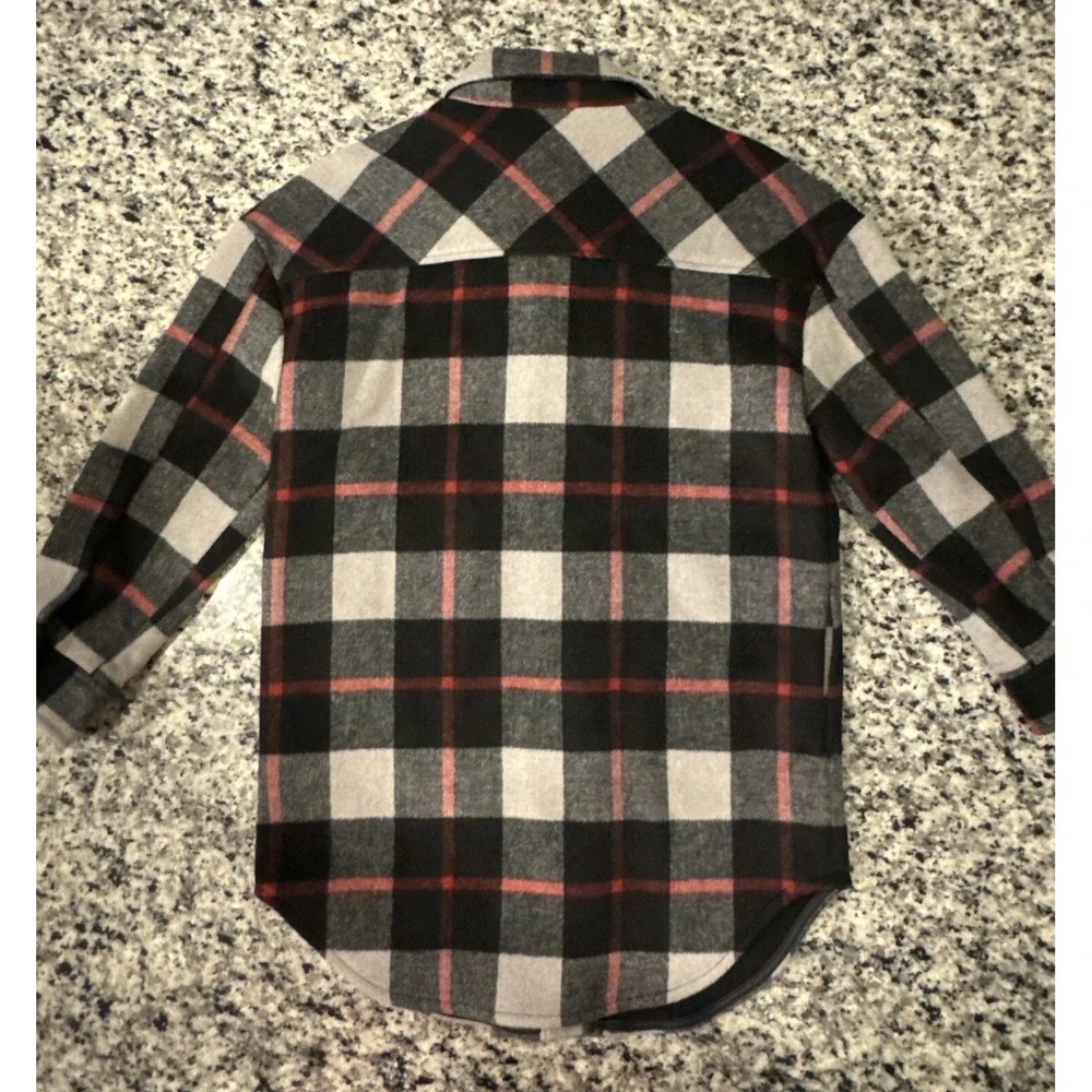 GAP KIDS BLACK Red PLAID Flannel Jacket SZ Large (10) New TAGS RETAIL‎ $88.00